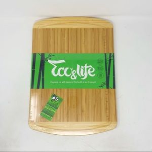 Eco & Life 18x12.5 Organic Bamboo Cutting Board